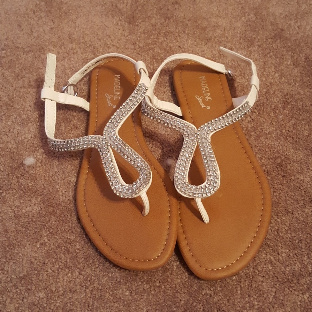 White sandals